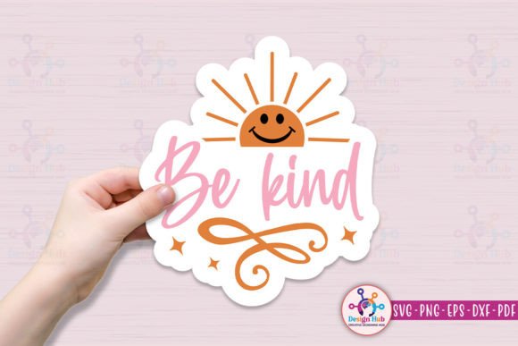 Be Kind SVG Sticker: A Versatile Design for Creative Projects