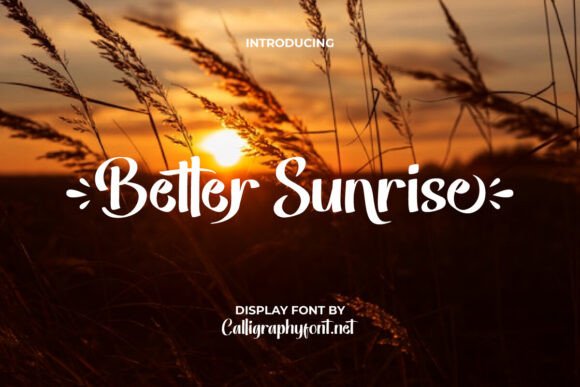 Better Sunrise: A Modern Display Font for Creative Workflows