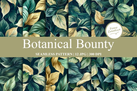 Botanical Bounty Seamless Pattern: A Versatile Digital Design Asset