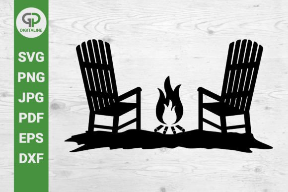 Campfire SVG Adirondack Chairs SVG: A Versatile Design for Outdoor and Creative Projects