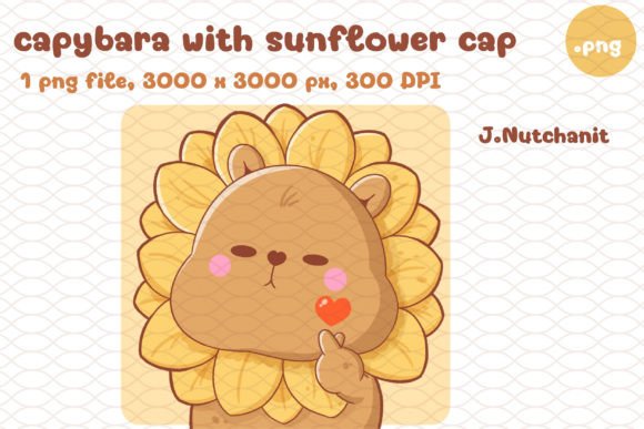 Capybara with Sunflower Cap: A Trending Digital Asset for Creatives and Businesses