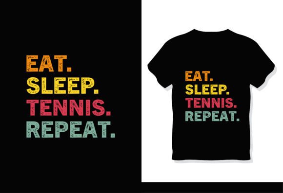 Eat Sleep Tennis Repeat Vintage T-Shirt: A Must-Have for Tennis Enthusiasts and DIY Creators