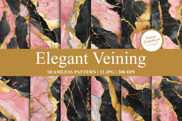 Elegant Veining: A Timeless Digital Design Resource