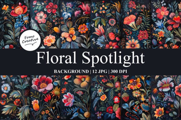 Floral Spotlight: Beautiful Digital Paper Backgrounds