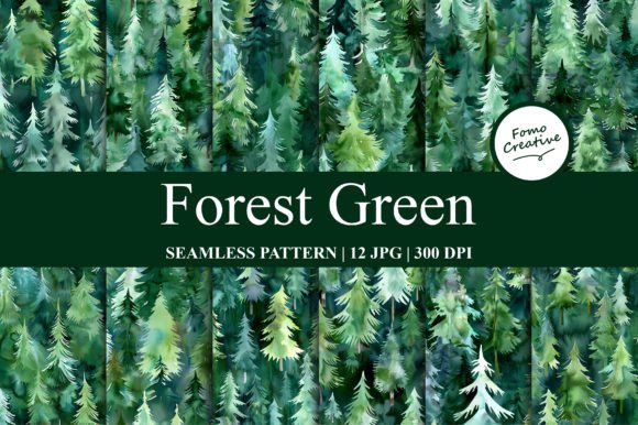 Forest Green Seamless Pattern: A Versatile Design Tool for Digital Creators