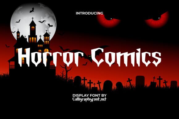 Horror Comics Font: A Unique Display Font for Creative Projects