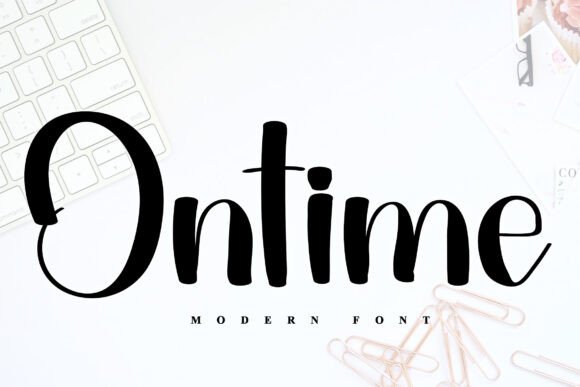 Introducing Ontime: A Fresh and Distinctive Typeface for Creative Designs