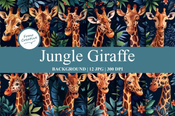 Jungle Giraffe: A Unique Resource for Digital Paper Backgrounds