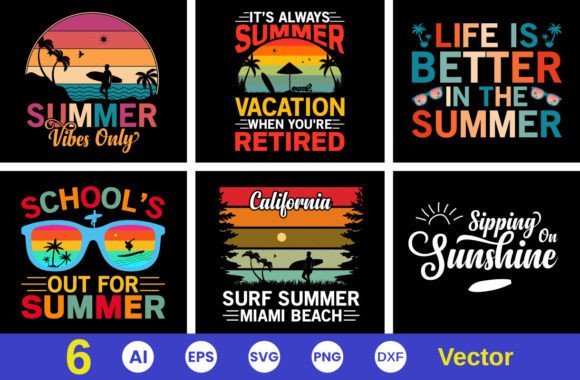 Summer Tshirt Design Bundle